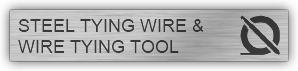 STEEL TYING WIRE AND WIRE TYING TOOL